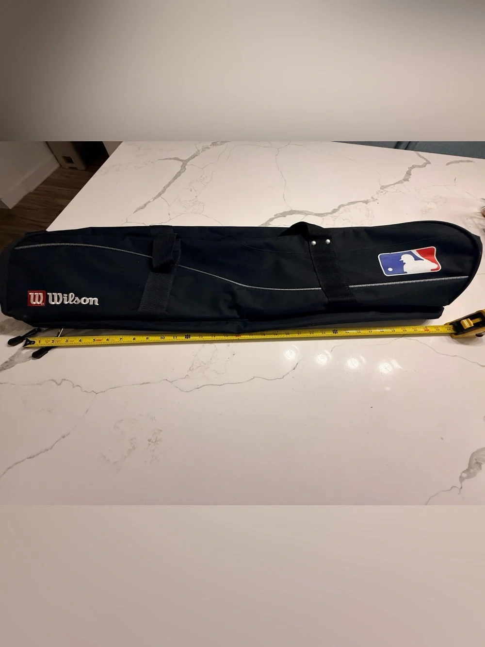MLB Wilson BLACK & RED Major League Baseball Softball Bat Bag Carry All